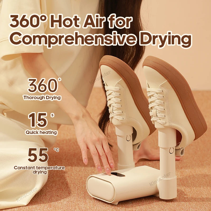 KINSCOTER Electric Boots Shoes Dryer Deodorizer Home Foot Warmer Heater With Heat Dehumidifier For Shoes Boots Socks Gloves