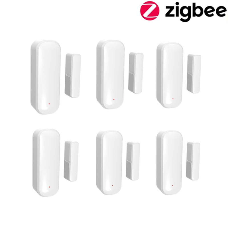 IHSENO ZigBee Door Window Sensor Detector Tuya Smart Life App Home Security Protection Alarm System For Alexa Google Assistant