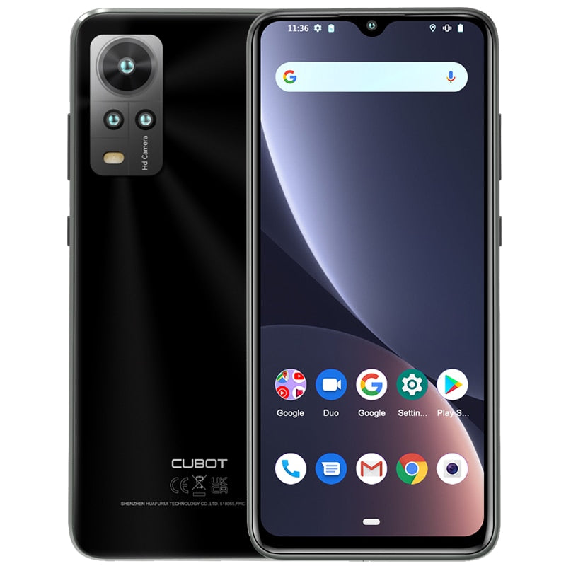 Cubot Note 30, Android Smartphone, Octa-core, 4GB+64GB(256GB Extended), 6.517-Inch Screen, 4000mAh,20MP,Dual SIM 4G Mobile Phone