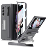 Magnetic Hinges Funda For Samsung Galaxy Z Fold 3 4 Case Stand Hard Case For Samsung Fold 4 5G With S Pen Slot Holder For Fold 4