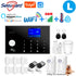 WiFi GSM Alarm System Tuya Smart Home TFT Screen RFID APP Touch Keyboard House Burglar Security Alarm Support Voice Switching