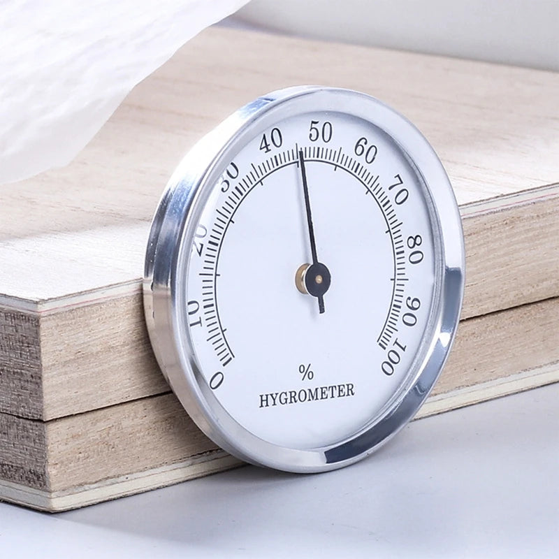 Hygrometer Round Analog Hygrometer for Cigar Humidor, Accurate Reliable Cigar for CASE Small Round Accurate Cigar Hygrom