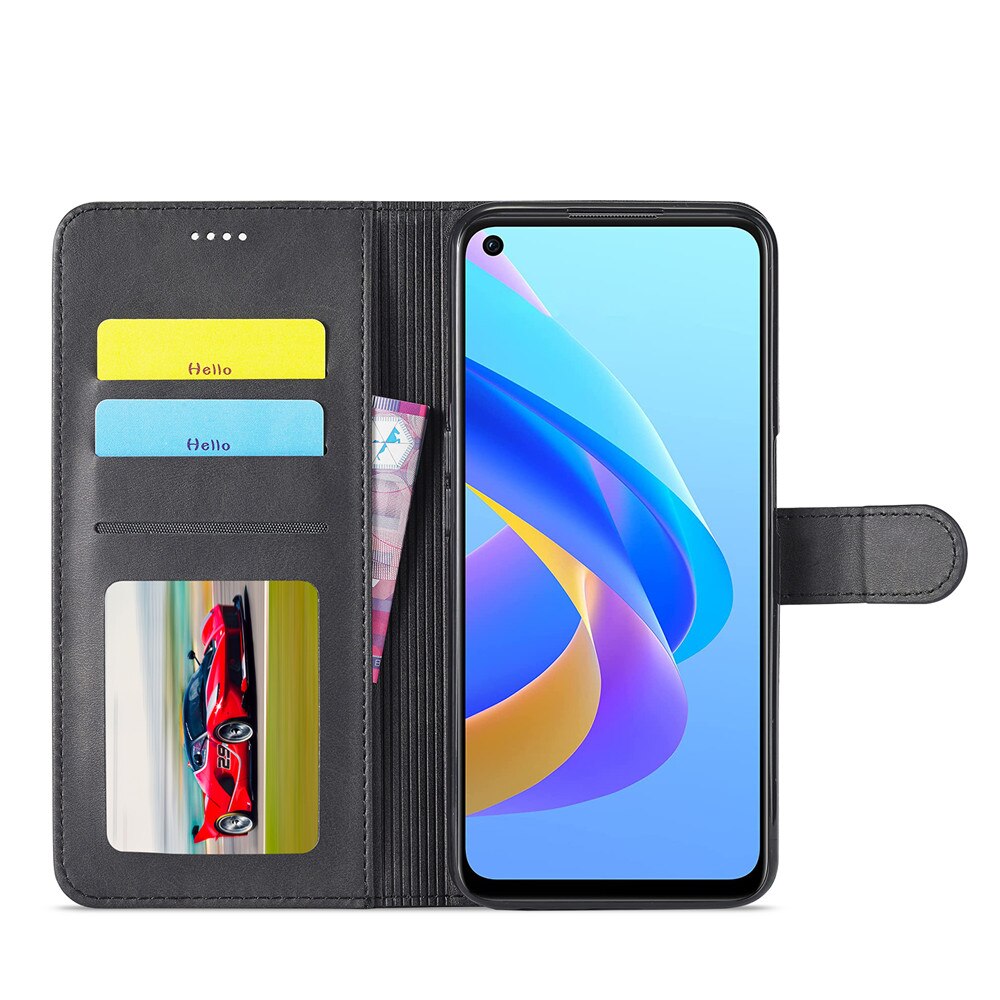 OPPO A96 5G Case Leather Wallet Flip Cover For OPPO A96 5G Phone Case on OPPO A96 4G A36 A76 Luxury Cover