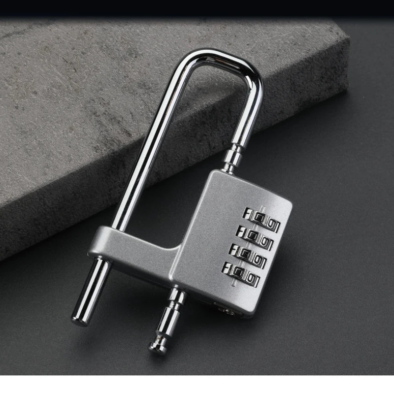 New Adjustable Lengthened U-shaped Lock Padlock File Cabinet Wardrobe Door Handle Lock Anti-theft Password Lock