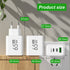 65W GaN Fast Charger Adapter Type C PD Quick Charge Mobile Phone Wall Charger Multiple Charging Ports for IPhone Huawei Xiaomi
