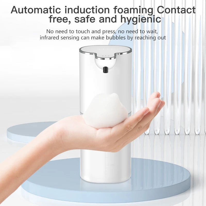 Xiaomi Automatic Foam Soap Dispensers P9 For Bathroom P9 Smart Washing Hand Machine USB Charging 2 In 1 Desktop Wall Hanging