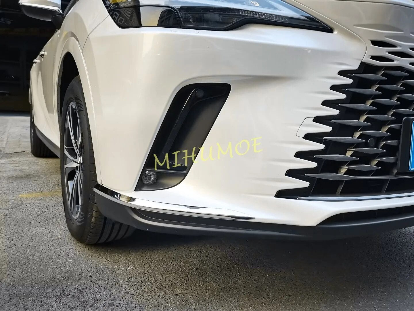 For Lexus RX 350 350h 2023 2024 Front + Rear Stainless Steel Bumper Corner Cover Protector Molding