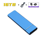 High-Speed Portable SSD 16TB Solid State Hard Disk 2TB High Capacity Storage Device External Hard Drive for Laptop/Desktop/Phone