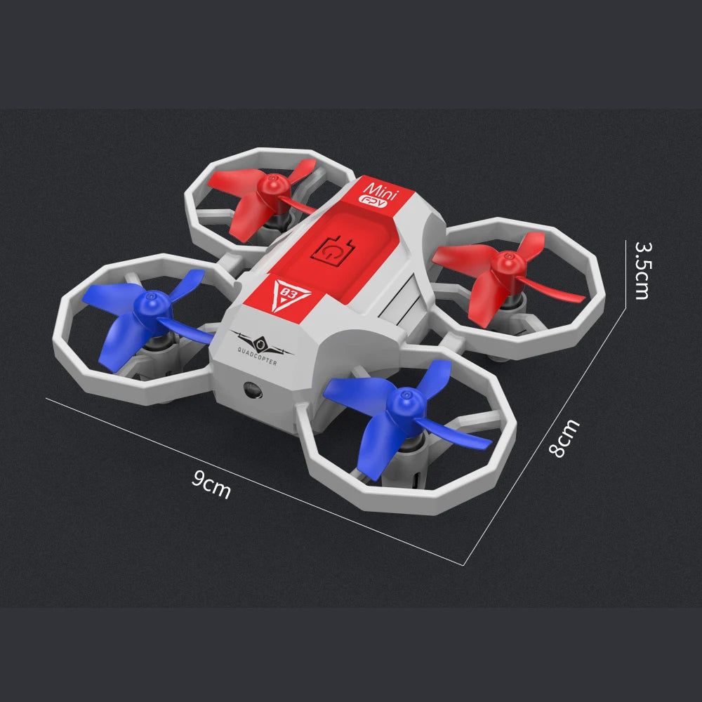 Mini RC Drone with Voice Controlled Lighting Small 4-Axis Quadcopter 2.4G Remote Control Aircraft Toys for Boy Children Gifts