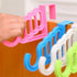 2/1Pcs Door Hanging Foldable Clothes Hanger Multifunction Drying Rack Storage 5 Hole Bathroom Door Storage Rack Home Accessories