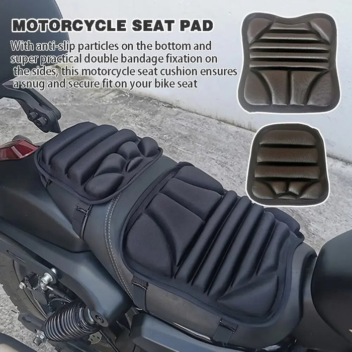 Motorcycle Seat Pad Motorcycle Pad Gel Cushion Seat Breathable Universal Shock-Absorbing Seat Cover For Advancers Mountain