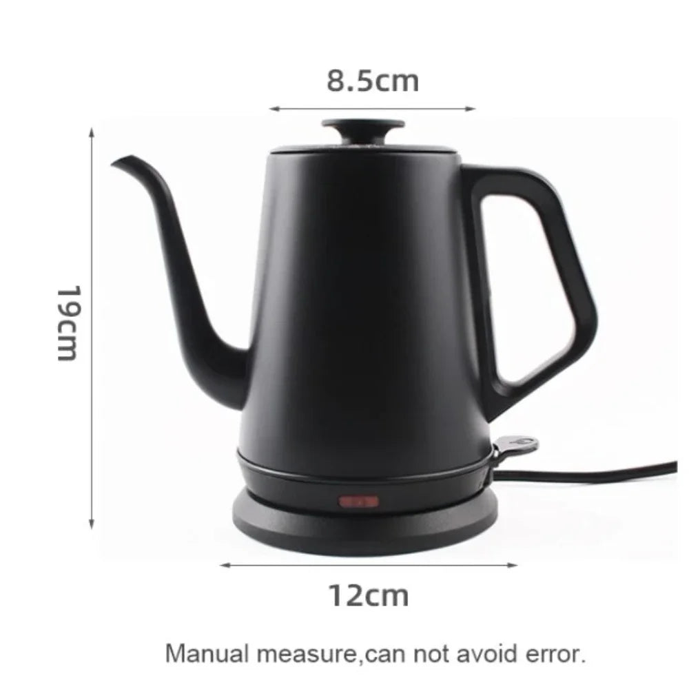 1L 220V Electric Espresso Pots Hand Brew Gooseneck Kettle Automatic Power Off Coffee Pot Make Tea Hot Water Boiler Coffeeware