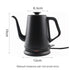 1L 220V Electric Espresso Pots Hand Brew Gooseneck Kettle Automatic Power Off Coffee Pot Make Tea Hot Water Boiler Coffeeware
