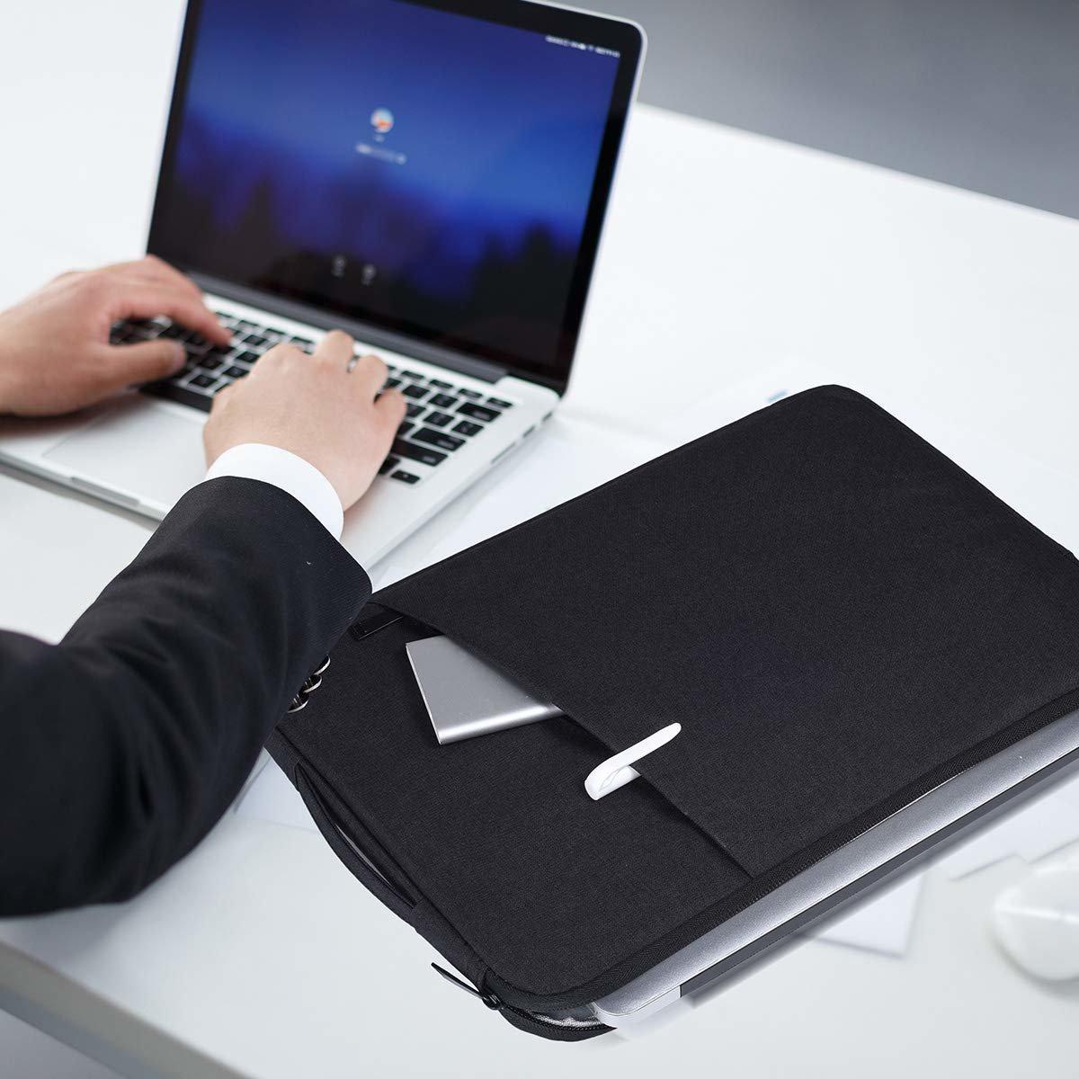 Laptop case 14.1/15.4 inch canvas unisex Anti static scratch and waterproof storage Laptop protective sleeve with zipper macbook