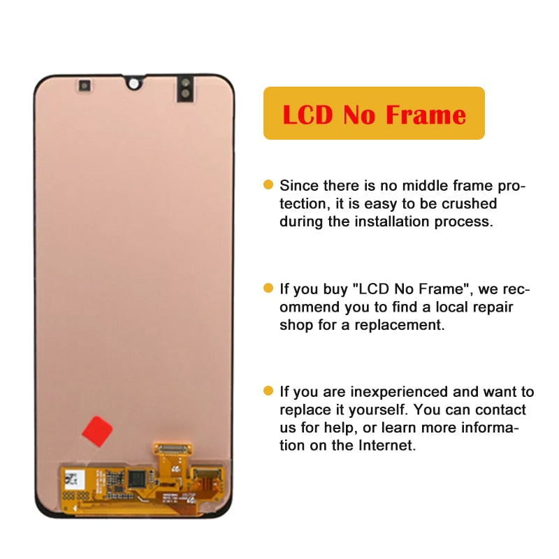 AMOLED For Samsung Galaxy A20 A205 A30 A305 A30S A307 A50 A505 A50S A507 LCD Display Touch Screen With Frame Digitizer