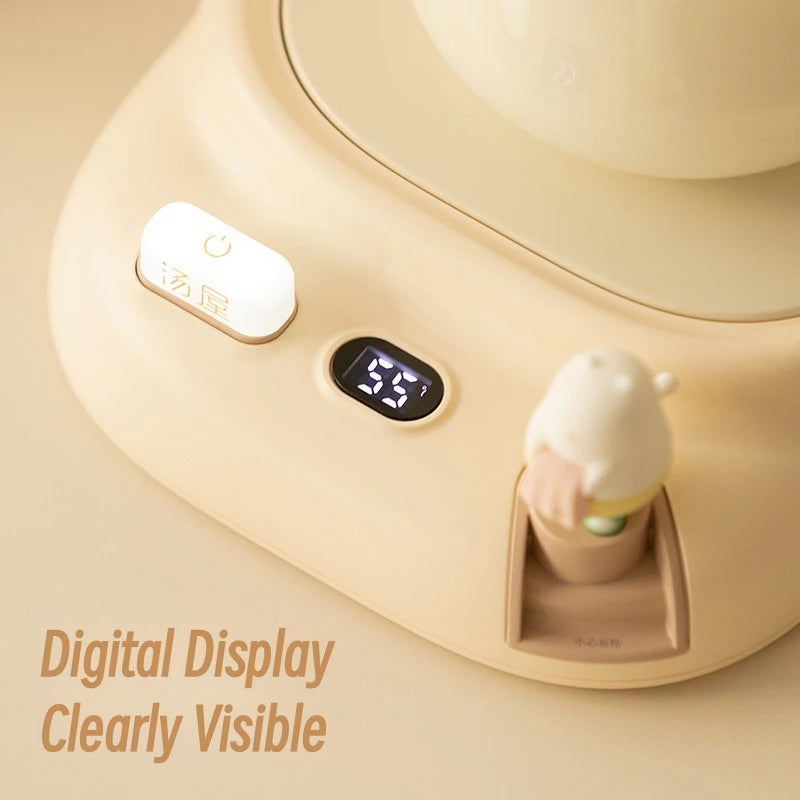 220V Coffee Mug Warmer Electric Cup Heater 4 Temperature Settings Heating Coaster for Tea Milk Water Warming Pad Timed Shutdown