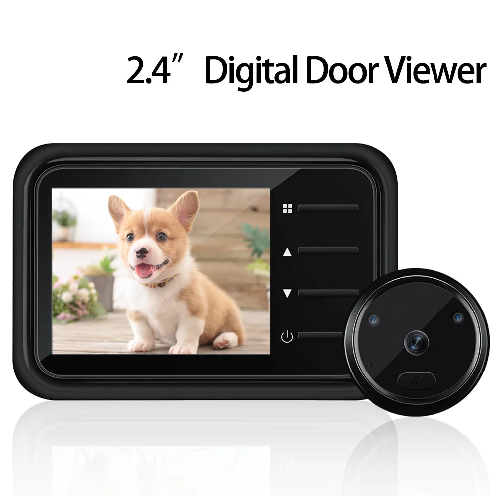 2.4Inch LCD Door Peephole Camera IR Night Vision Video Eye Door Bell Visual Doorbell Security Protection Camera