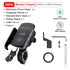 Deelife Motorcycle Phone Holder for Moto Motorbike Mirror Mobile Stand Support USB Charger Wireless Charging Cellphone Mount