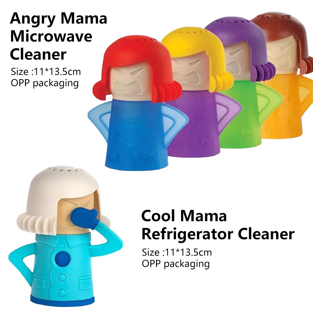 Kitchen Microwave Cleaner Cool Chilly Fridge Cleaner Freezer Odor Remover Freshener Oven Steam Cleaner Refrigerator Cleaning
