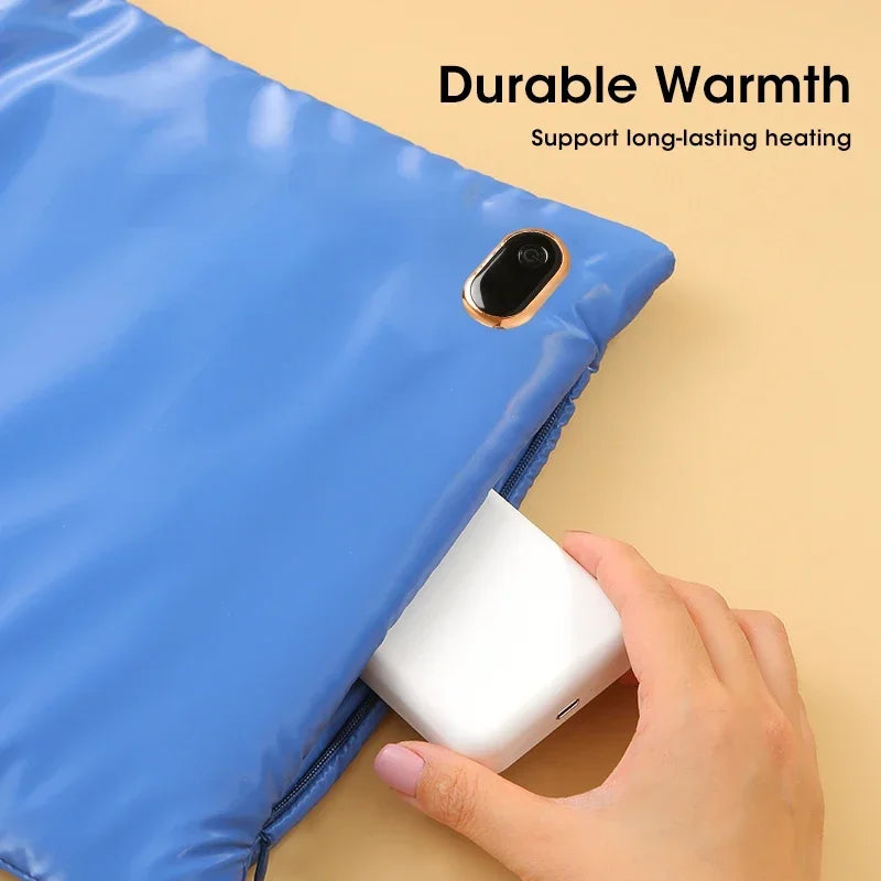 Electric Portabale Warmer Hand Warmer Winter Graphene Heating Pad Electric Body Belly Heater Warmer Mat USB Rechargeable