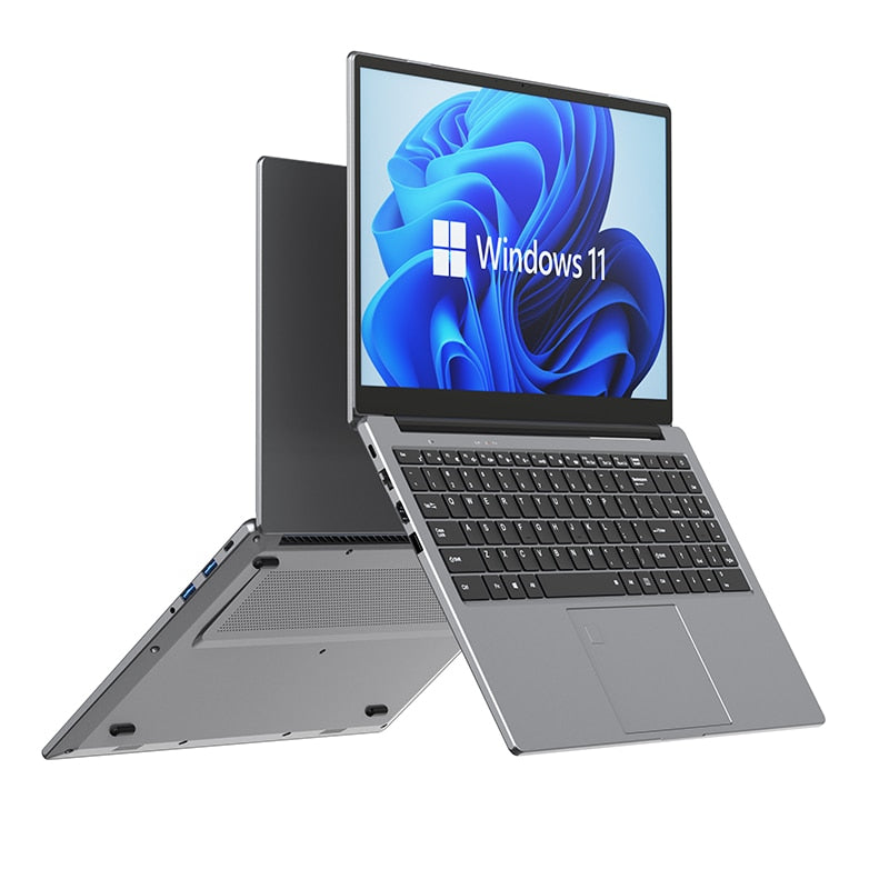 Gaming Laptops Win11 Metal Computer PC Netbook 10th Gen 15.6" Intel Core I7-10750H 32GB RAM RJ45 Type-C PD Camera Fingerprint