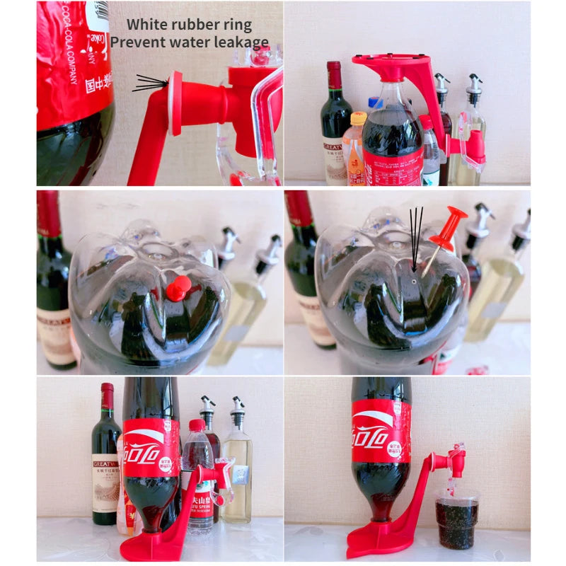 Soda Dispenser Bottle Novelty Saver Lemonade Coke Inverted Carbonated Beverage Upside Down Drinking Water Dispense Machine Bar