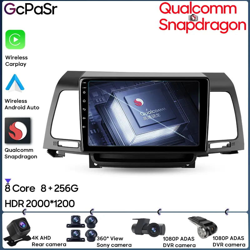 Qualcomm Snapdragon For Kia Opirus GH 2006-2011 Navigation GPS Car Radio 360 Camera Android Auto Stereo Bluetooth 5G No 2din DVD