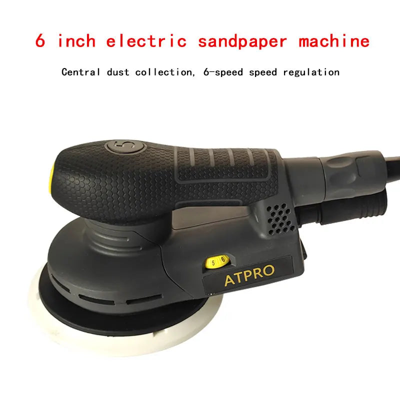 6 Inch  Random Orbital Electric Sander Machine Variable Speed Sanding Tools with Hybrid Dust Canister
