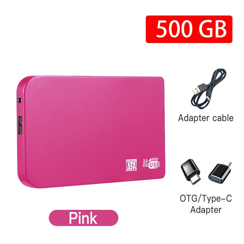 Original Hard Drive Portable SSD 1TB 2TB Solid State External Drive USB3.0 Interface High-speed Hard Disk for Notebook/Desktop