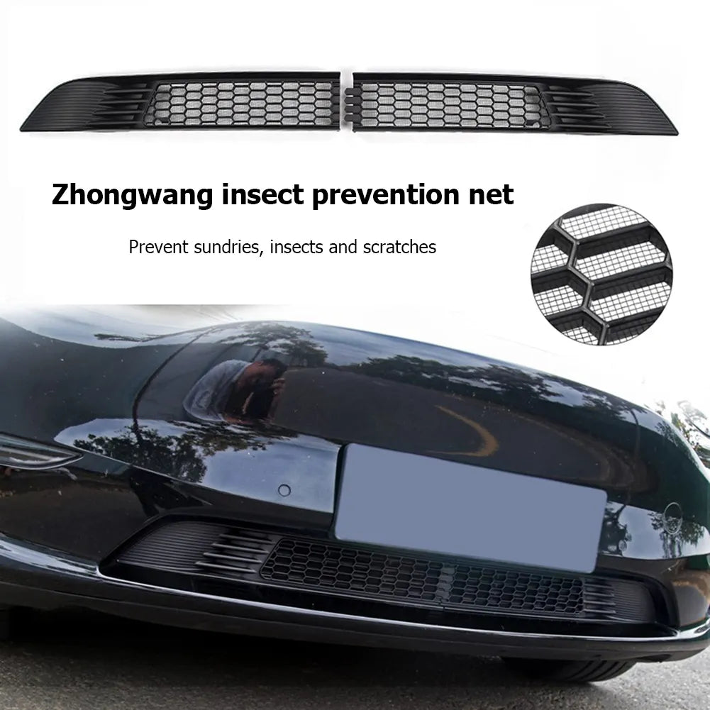 Car Lower Bumper Anti Insect Net for Tesla Model Y Model 3 2017 2018 2019 2021 2022 Dustproof Inner Vent Grille Cover Net