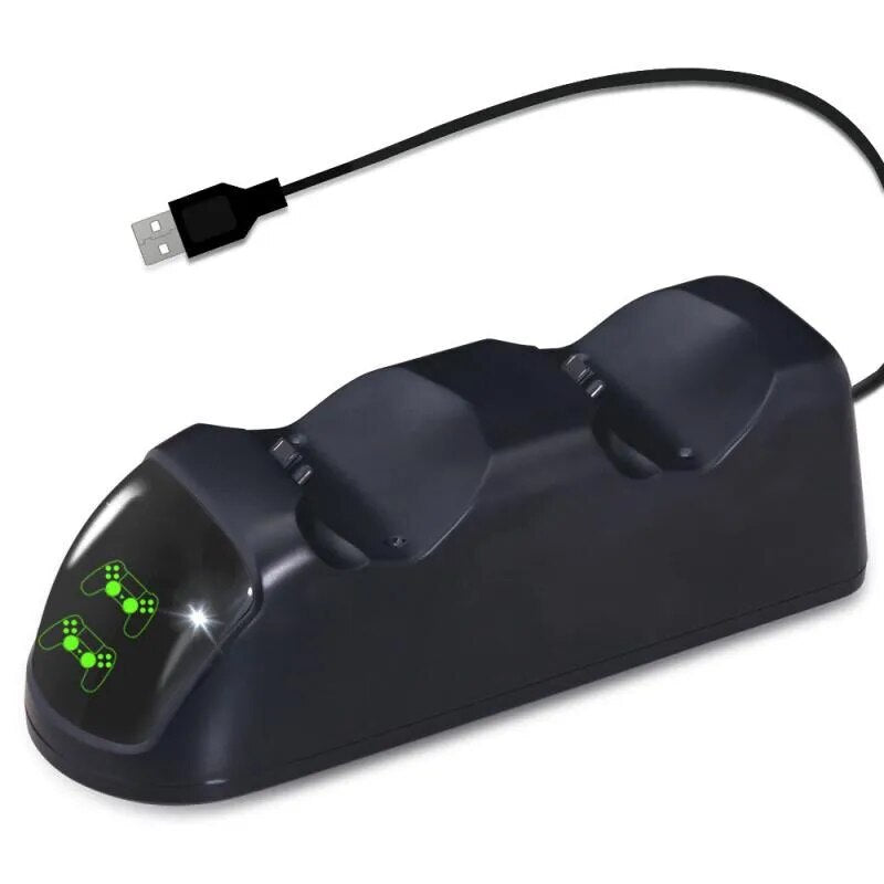 DATA FROG PS4 Charging Station Controller Charger for Wireless PS4 USB Dual Dock Station