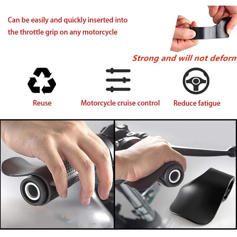 Universal Motorcycle Throttle Assistant Cruise Control Assist Motorbike Motorcross Thumb Wrist Rest Support Moto Accessories 1Pc