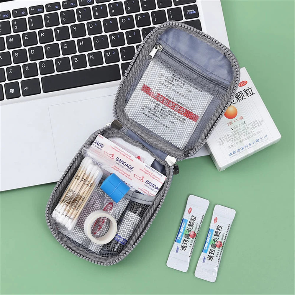 Portable First Aid Bag Large Capacity Medicine Kit Storage Bag Organizer Box Home Family Travel Survival Emergency Camping Empty