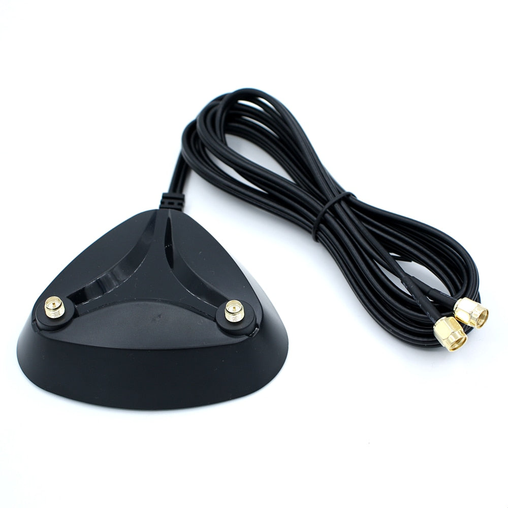 2.4G/5G Dual Frequency Extension Cable Antenna Wifi Router Wireless Network Card Connector Adapter Magnetic Suction Base