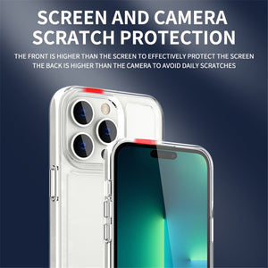 Luxury Transparent Protective Cover For iPhone 14 13 12 11 Pro Max Case For iPhone X XS Max XR Shockproof Soft Bumper Hard Back