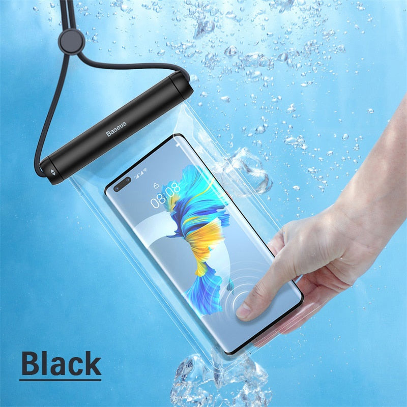 Baseus IPX8 Waterproof Phone Bag Case For IPhone 13 12 Samsung Xiaomi Universal Swimming Underwater Diving Phone Pouch Bag Case