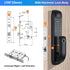 Electronic Fingerprint Biometric Frosted Panel Digital Smart Door Lock WiFi TUYA or TTLock APP Password IC Card Security