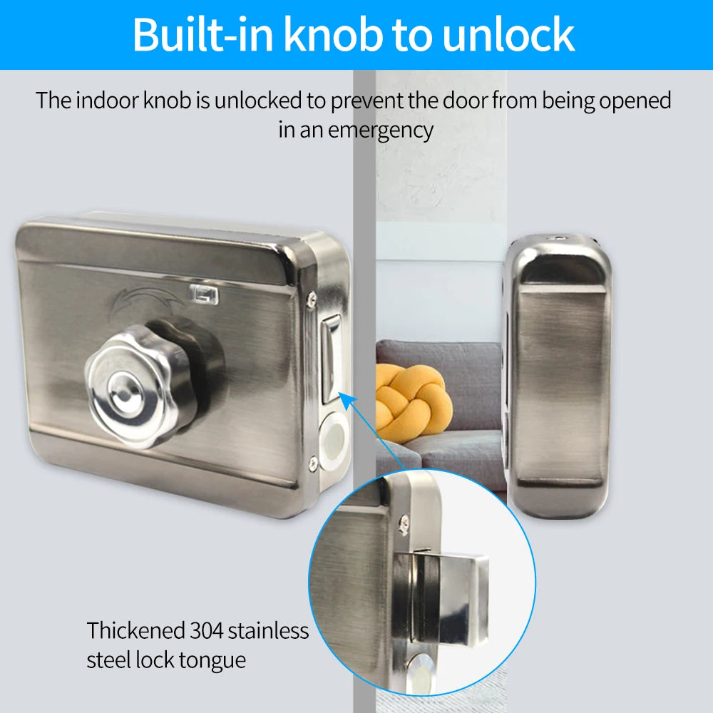 Waterproof TTLOCK Smart Fingerprint Lock Keyless Entry  Door Motor Rim Lock Bluetooth Connection by Gateway Work with Alexa Echo