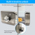 Waterproof TTLOCK Smart Fingerprint Lock Keyless Entry  Door Motor Rim Lock Bluetooth Connection by Gateway Work with Alexa Echo