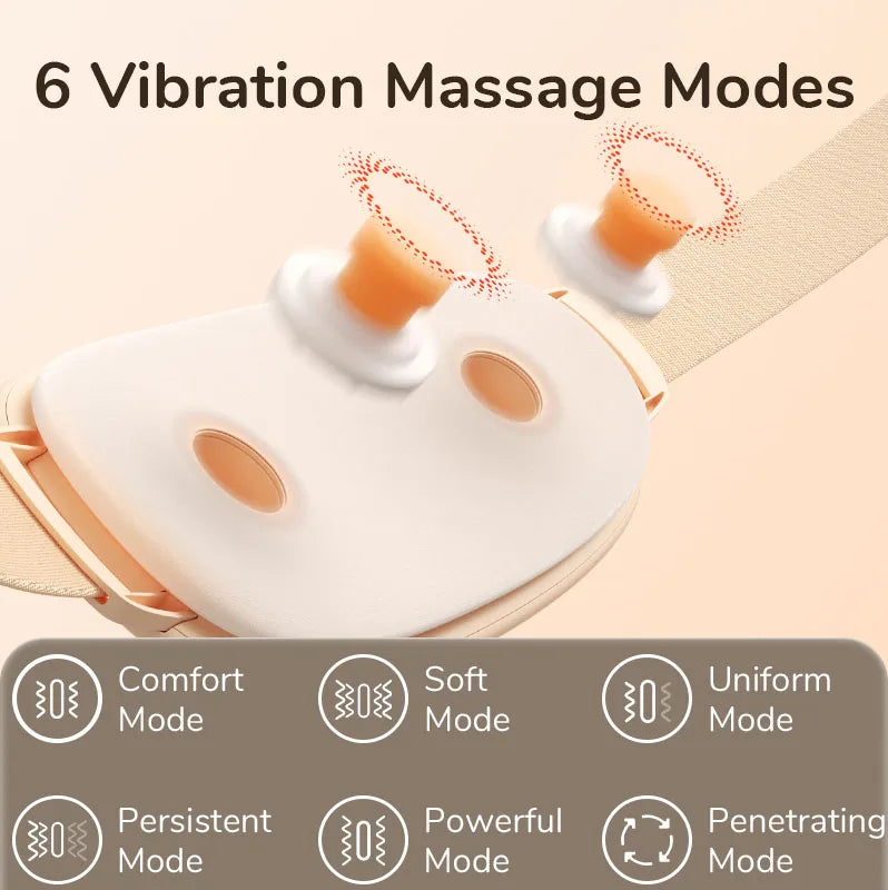 JISULIFE Menstrual Heating Pad Abdominal Massager Smart Warm Palace Belt Relief Waist Pain Cramps Electric Waist Belt Device