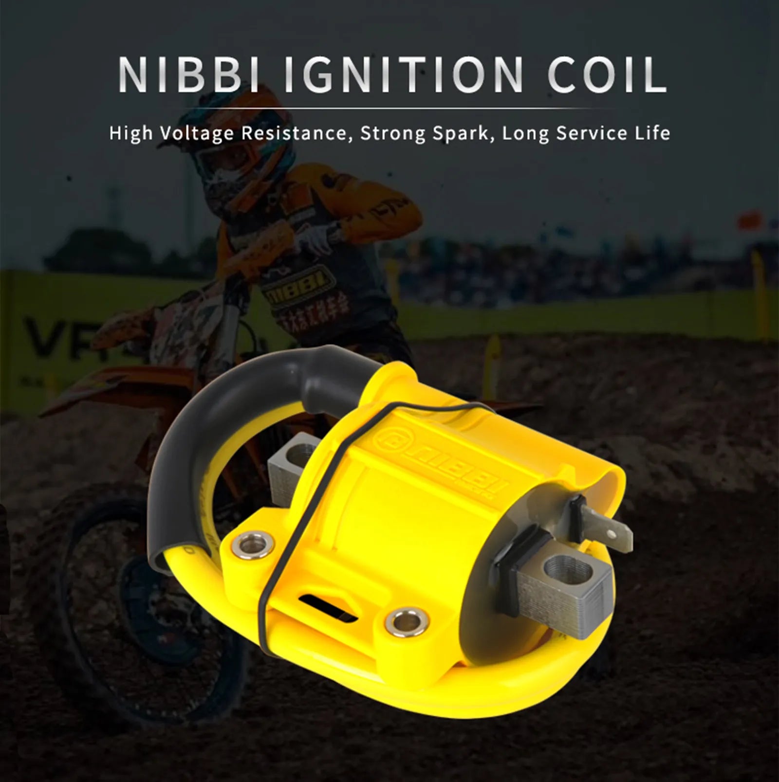 1/2/5PCS NIBBI Universal Motorcycle Ignition Coil Fit For 2T 4T Engine Dirt Street Bike Moped Off-Road Scooter Ignition System