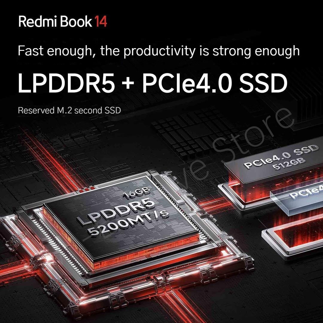 2023 Xiaomi Redmi Book 14 Laptop 2.8K 120Hz Intel Core i7-12700H/i5-12500H 16G DDR5+512G SSD Iris Xe Graphics Metal Notebook PC