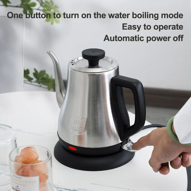 1.2L 220V Electric Espresso Pots 304 Stainless Steel Coffee Pot Automatic Power Failure Kettle Odorless Make Tea Coffeeware