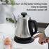 1.2L 220V Electric Espresso Pots 304 Stainless Steel Coffee Pot Automatic Power Failure Kettle Odorless Make Tea Coffeeware