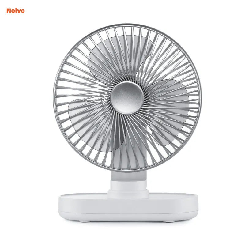 Portable Mini Fan Auto Rotation Desk Fan 4 Speed Wind Mute Adjustable Air Coolers Rechargeable For Office Home Desktop Office