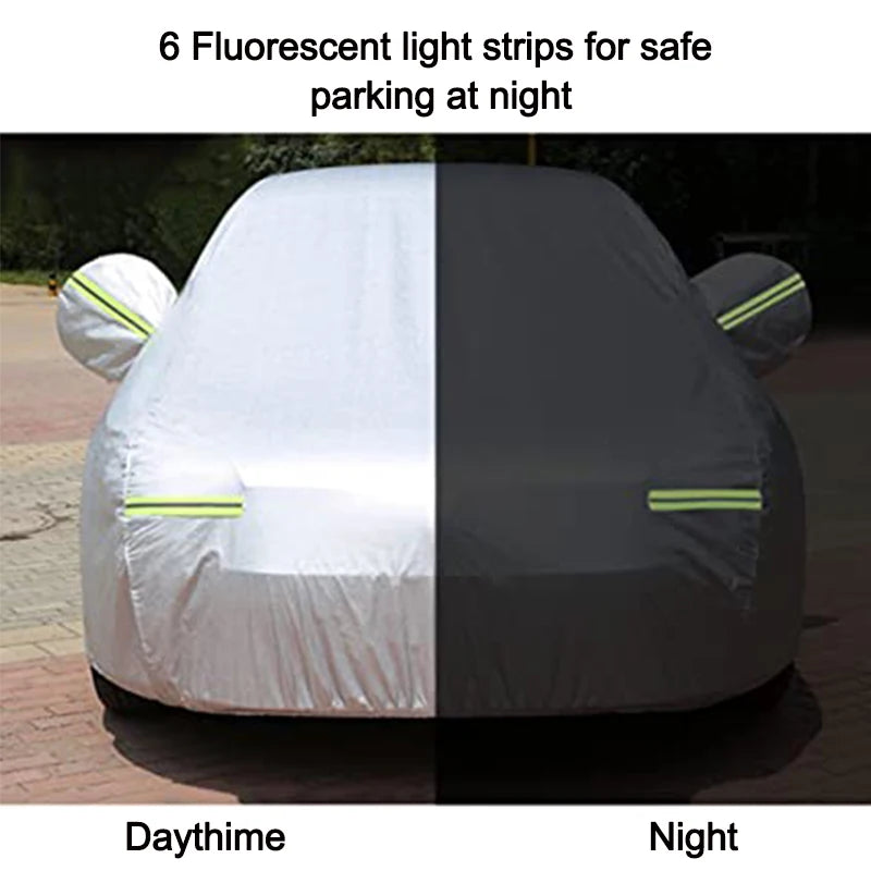 Kayme Full Car Covers Dustproof Outdoor Indoor UV Snow Resistant Sun Protection polyester Cover universal for SUV Toyota BMW VW