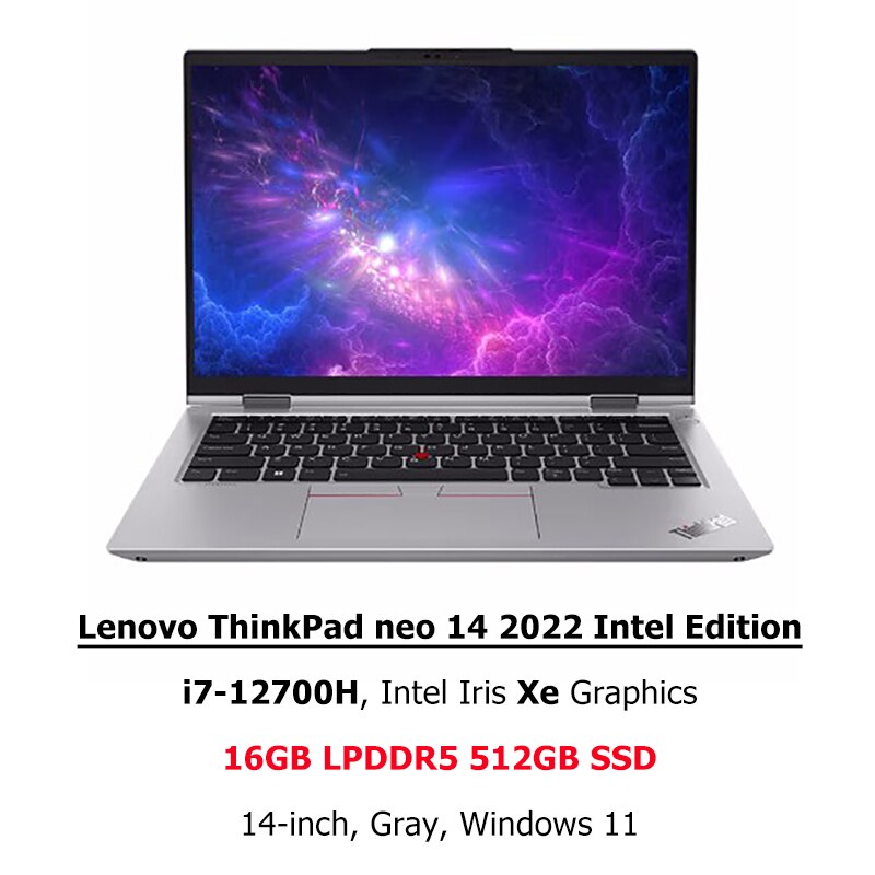 Lenovo Laptop ThinkPad neo 14 2022 Intel i7-12700H/i5-12500H RTX2050 16G 512G/1T/2TB SSD 14-Inch 2.2K Screen Win 11 Notebook PC