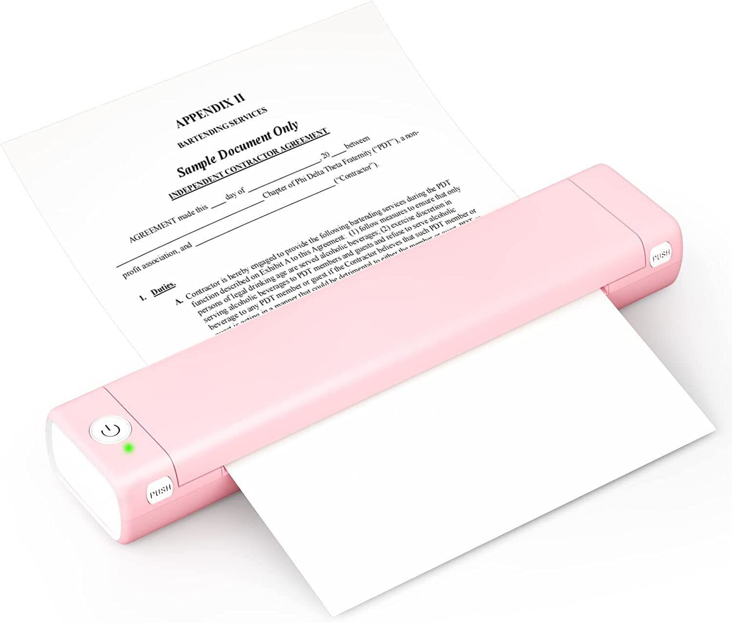 Portable Printers M08f A4 Wireless For Travel Thermal Printer Use For Mobile Office, Support 8.26"X11.69" A4 Size Thermal Paper