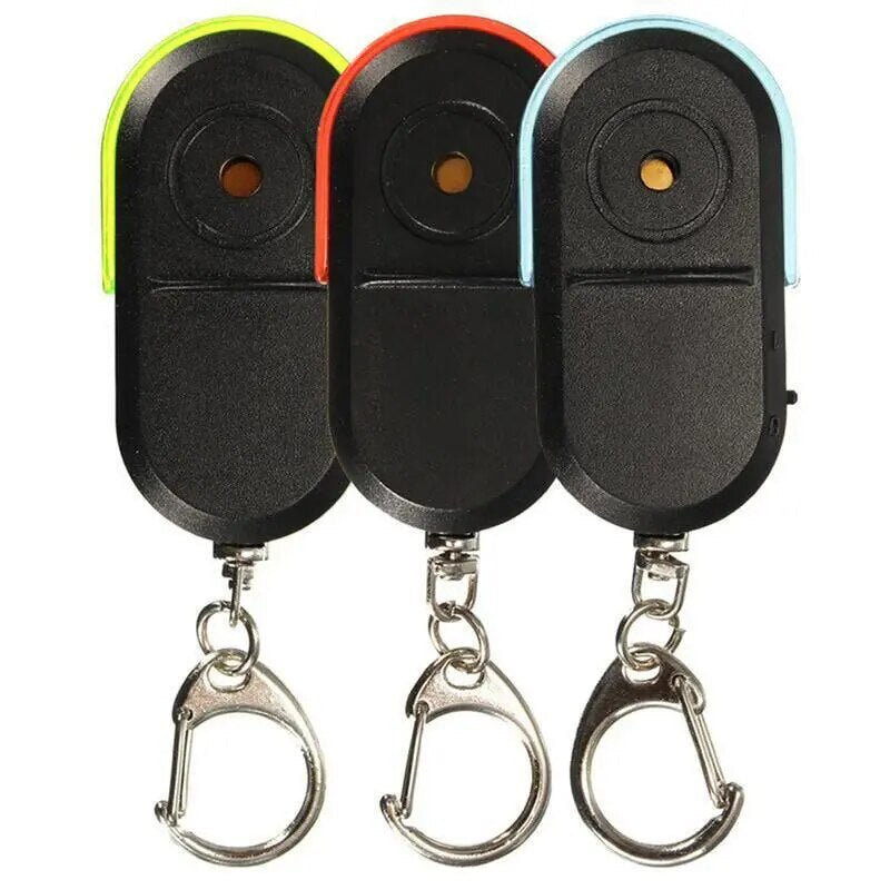 Portable Wireless Anti-Lost Alarm Key Finder Locator Keychain Whistle Sound LED Light Mini Search Anti Lost Key Finder Styling