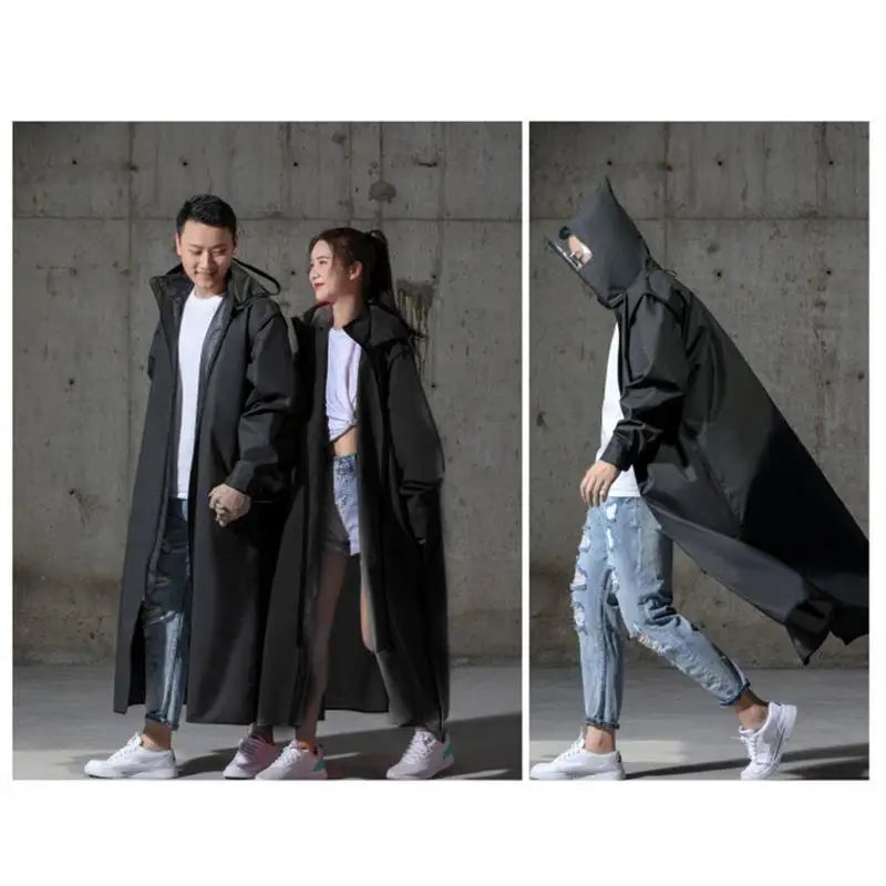 Motorcycle Raincoat Bikes Long Style Rain Coat Jacket Motorcycle And Bicycle Black Long Raincoat With Fashion Eva Material